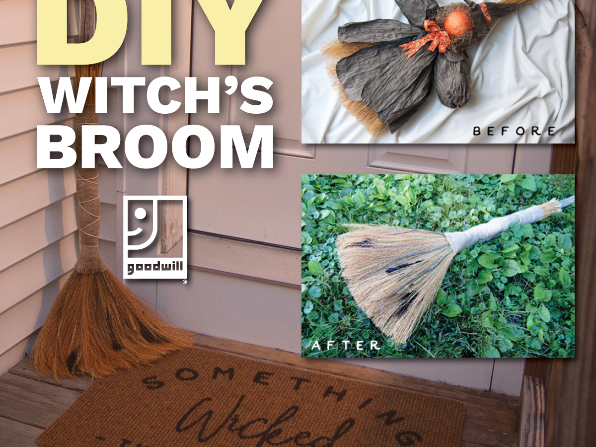 DIY Witchs Broom | Palmetto Goodwill