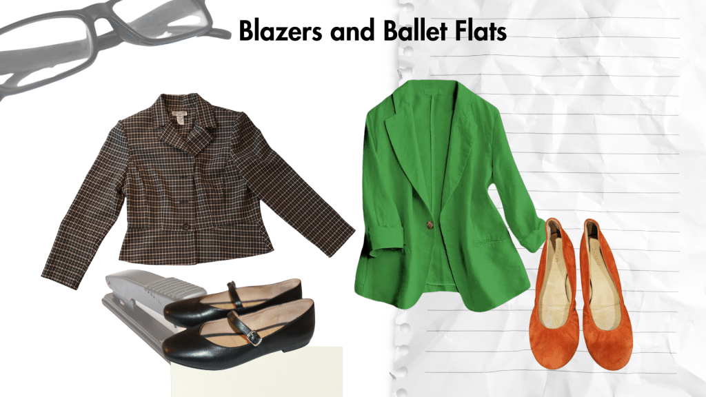 blazer and ballet flats blog